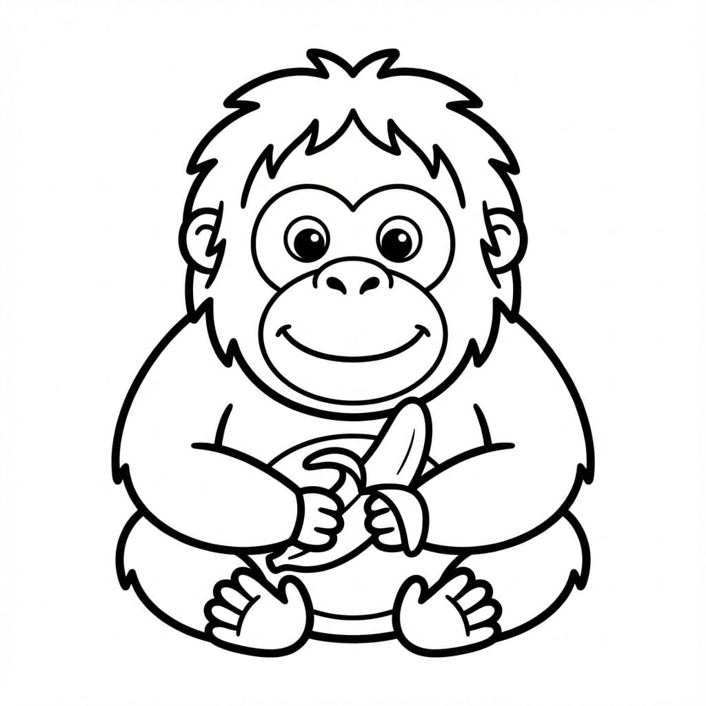 ระบายสี อุรังอุตัง