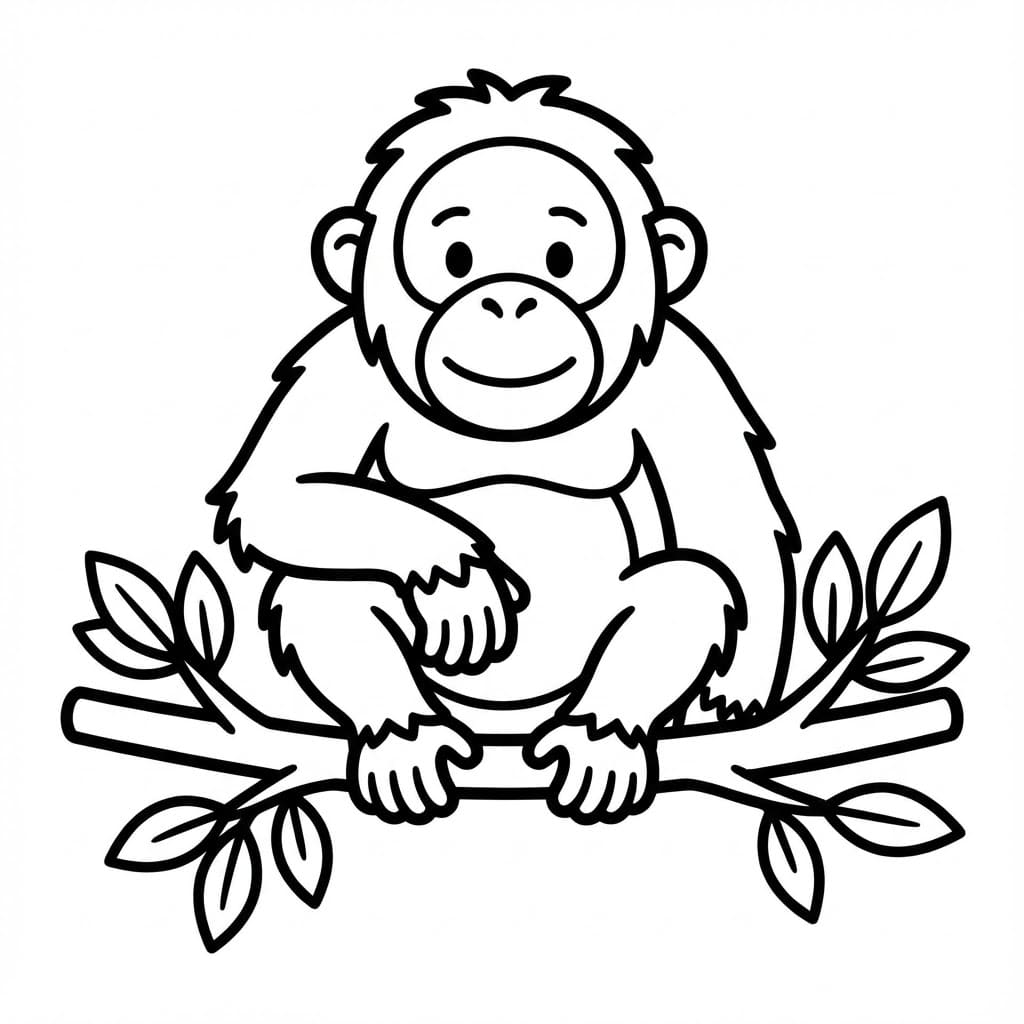 ระบายสี อุรังอุตังปลอด