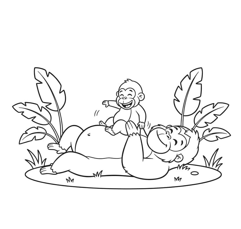 ระบายสี อุรังอุตังสำหรับผู้ใหญ่