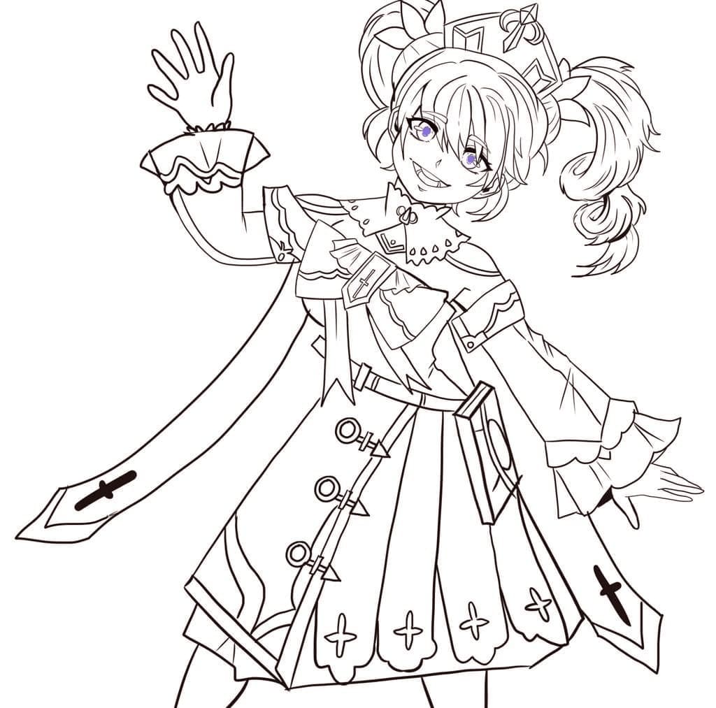 ระบายสี บาร์บาร่า เก็นชินอิมแพกต์