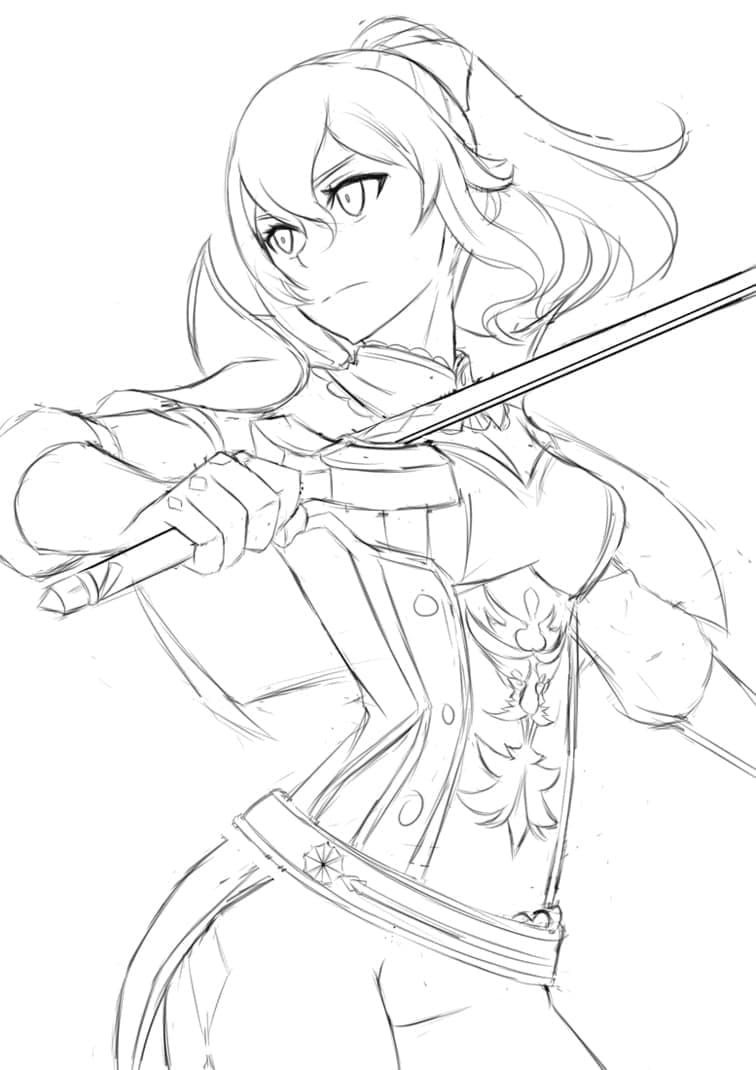 ระบายสี ฌอง เก็นชิน อิมแพ็ค