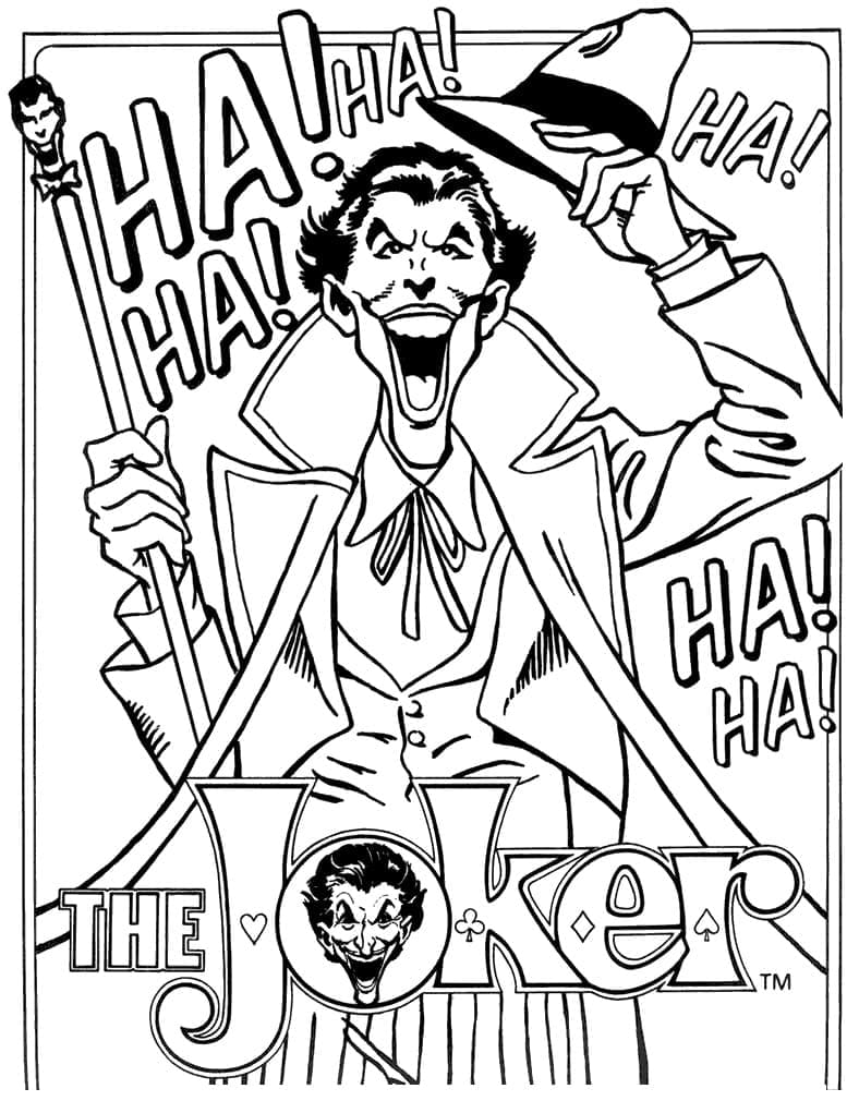 ระบายสี โจ๊กเกอร์จากดีซีคอมิกส์
