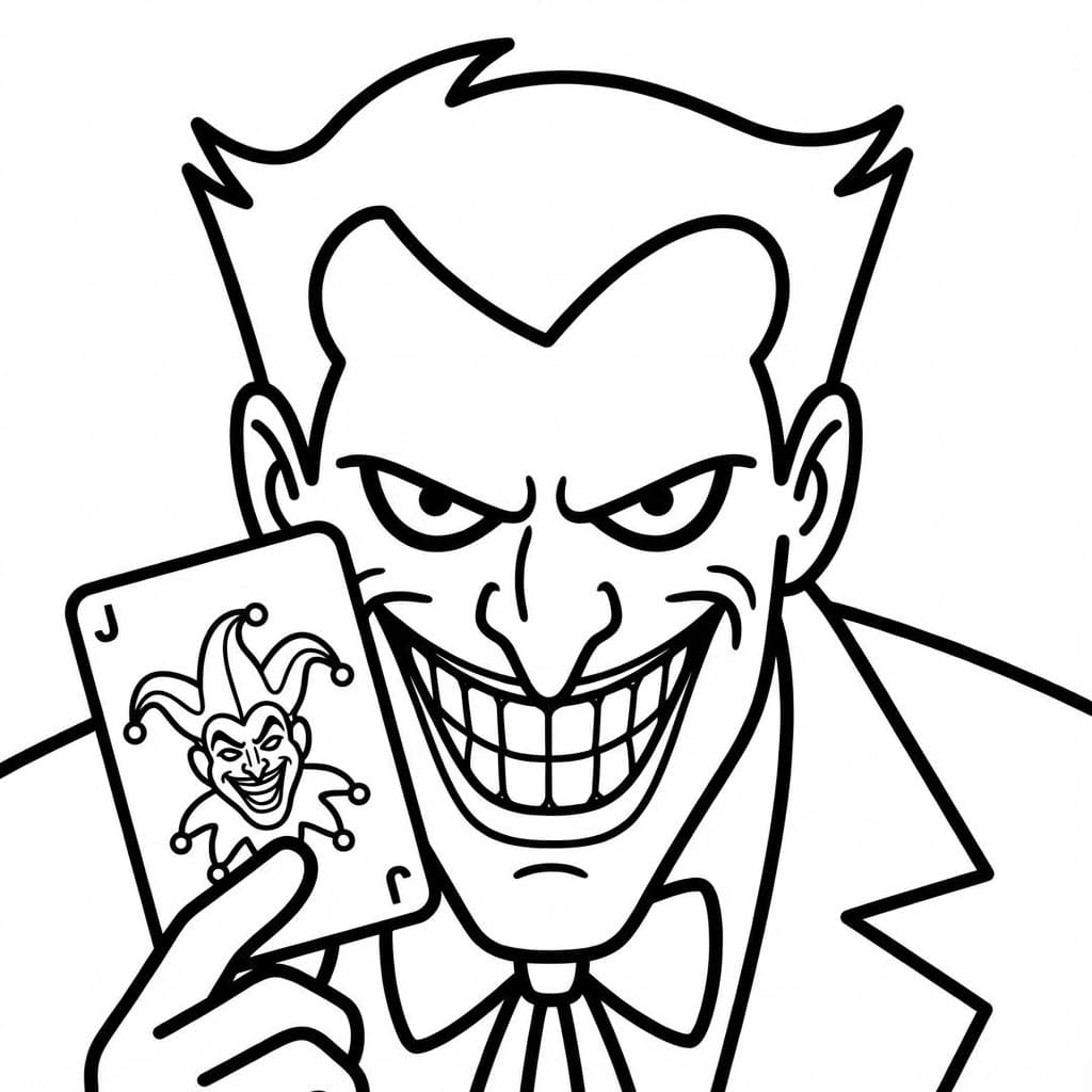 ระบายสี โจ๊กเกอร์ใจดี