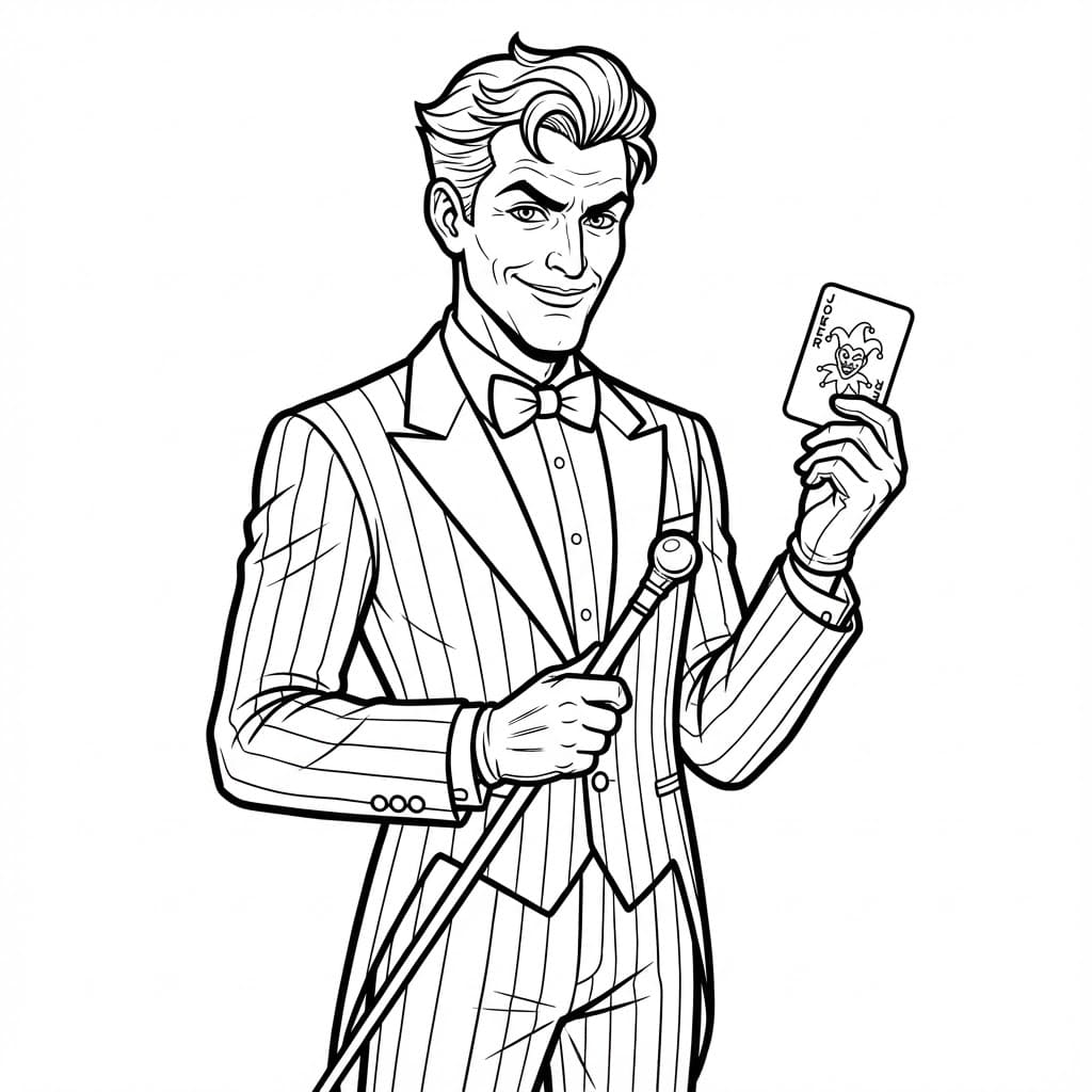 ระบายสี โจ๊กเกอร์หล่อ