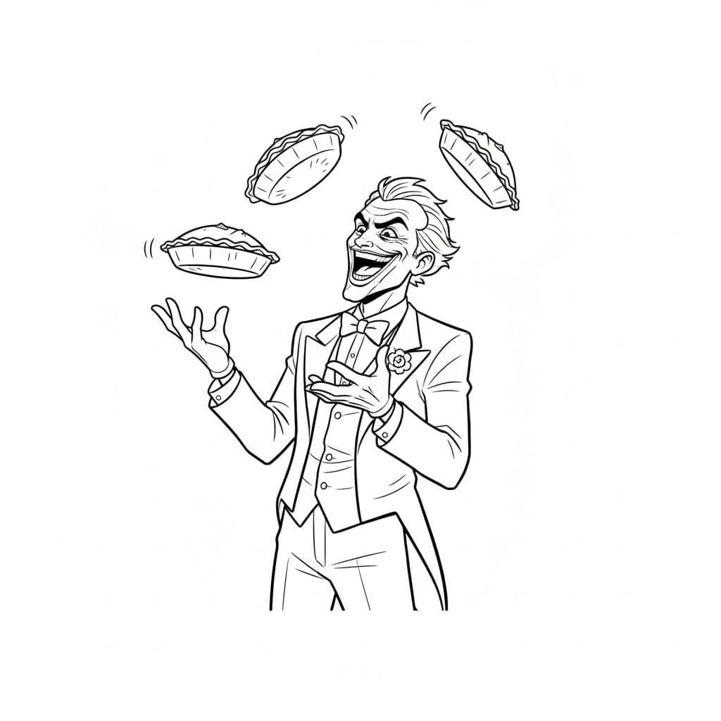 ระบายสี โจ๊กเกอร์กับเค้ก