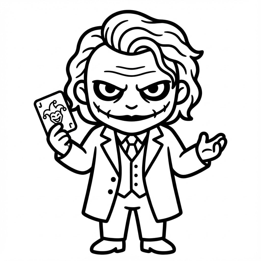 ระบายสี โจ๊กเกอร์น่ารัก