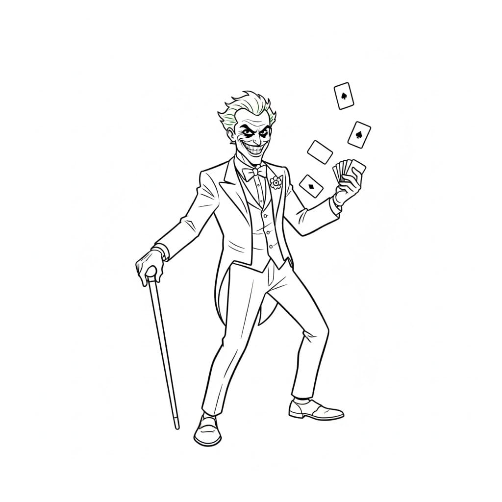 ระบายสี โจ๊กเกอร์สนุก