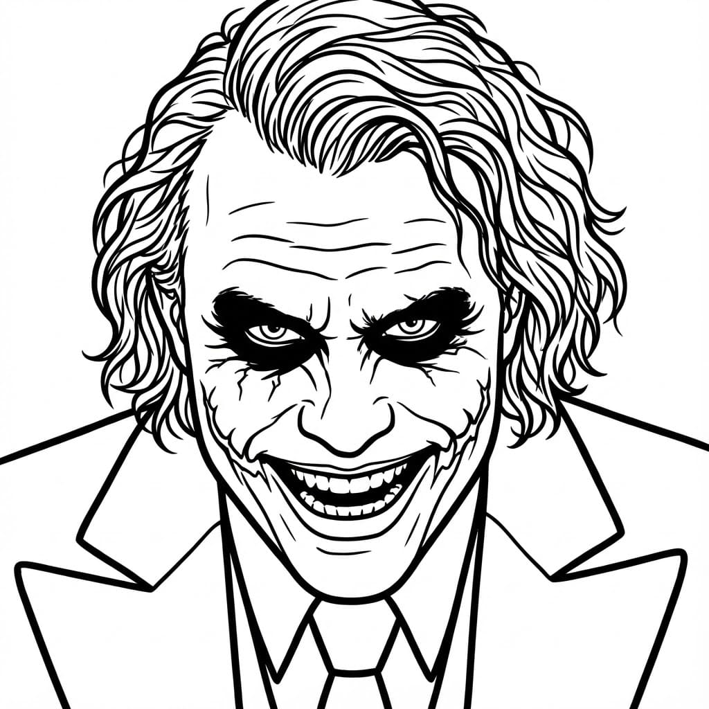 ระบายสี โจ๊กเกอร์สุดยอด