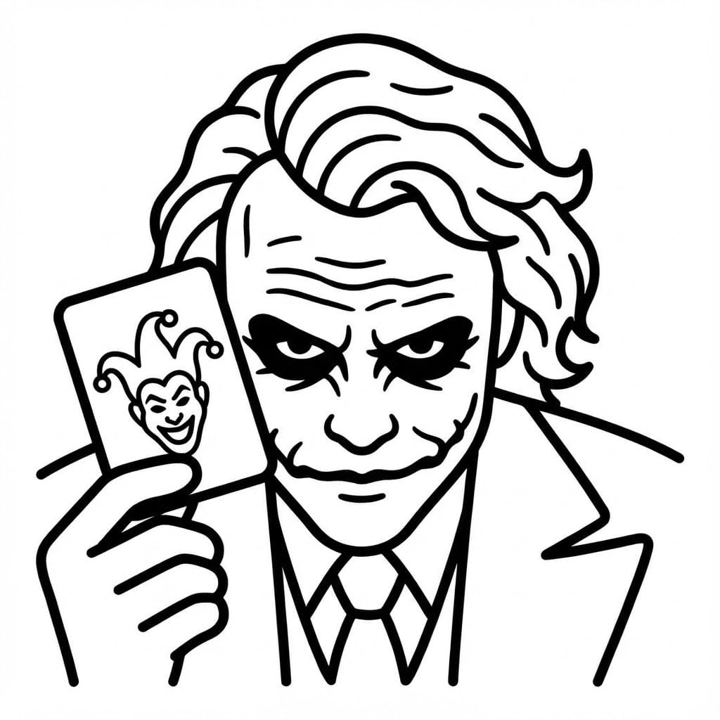 ระบายสี โจ๊กเกอร์เท่มาก