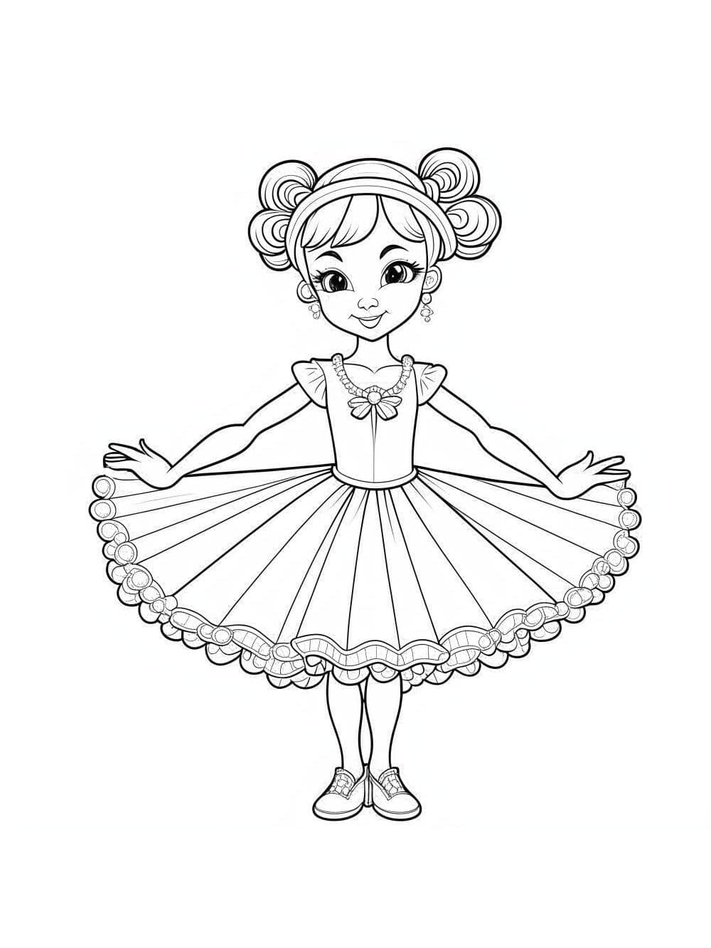 ระบายสี เด็กหญิงนักบัลเล่ต์