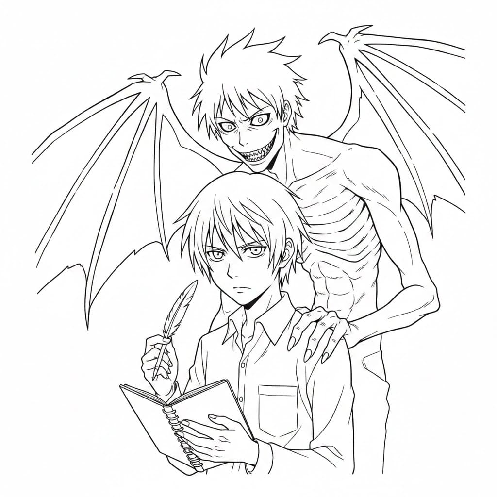 ระบายสี เดธโน้ต ดี