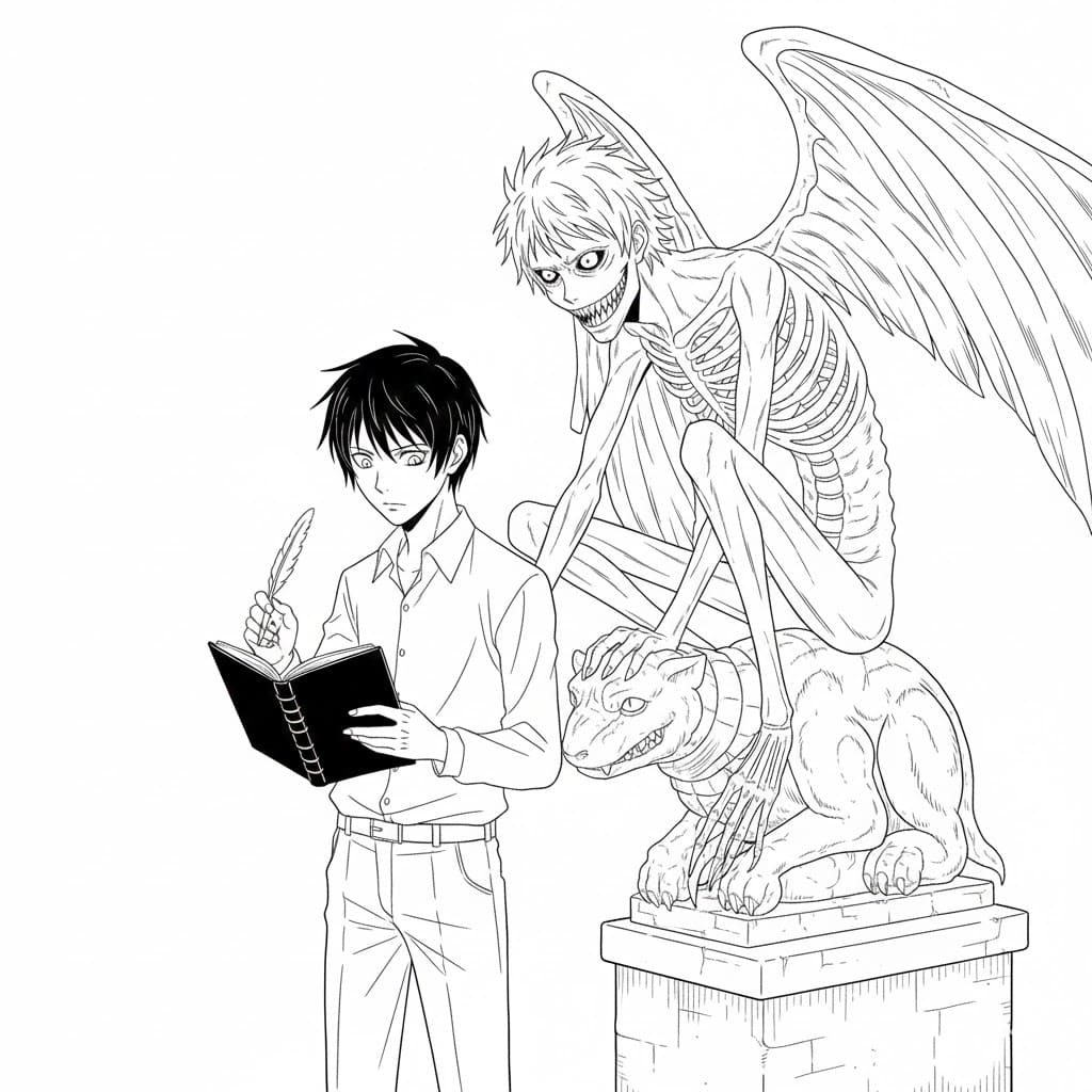 ระบายสี เดธโน้ตปกติ