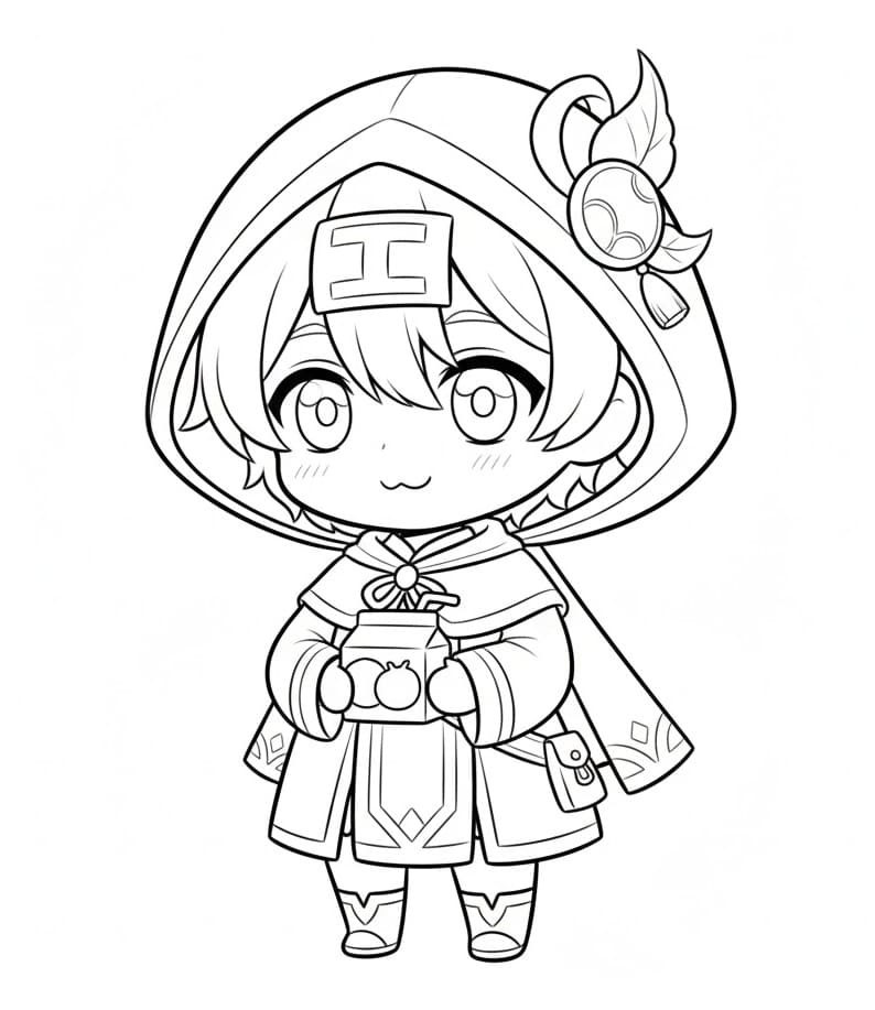 ระบายสี ดิโอน่า จิบิ จากเกมเก็นชินอิมแพ็ค