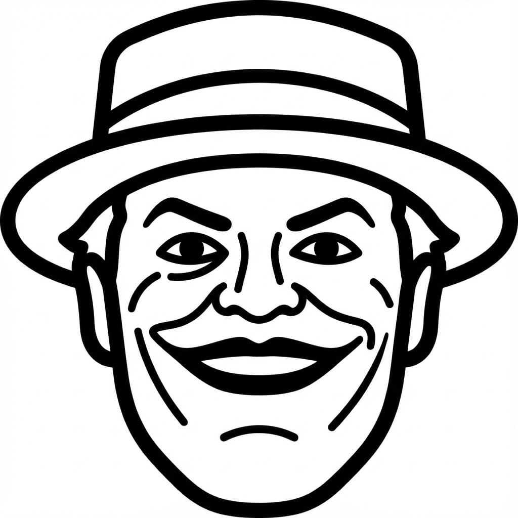 ระบายสี หน้าโจ๊กเกอร์