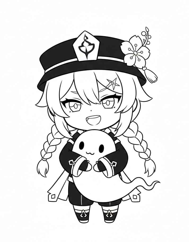 ระบายสี หูเถา จิบิ เก็นชินอิมแพ็ค