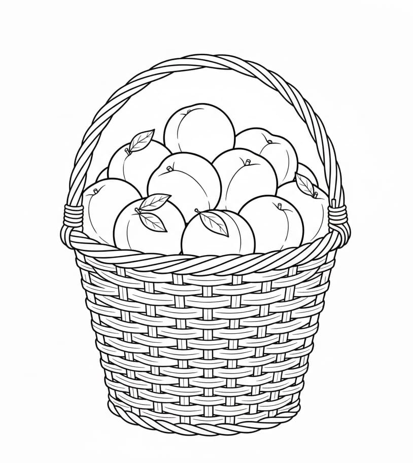 ระบายสี ลายลูกพีชสำหรับเด็ก