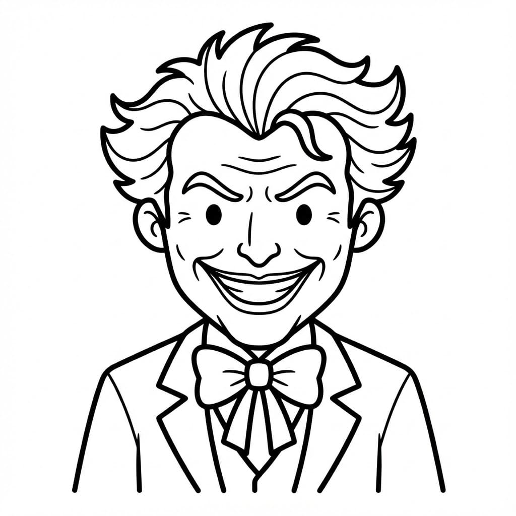 ระบายสี ลายพิมพ์โจ๊กเกอร์