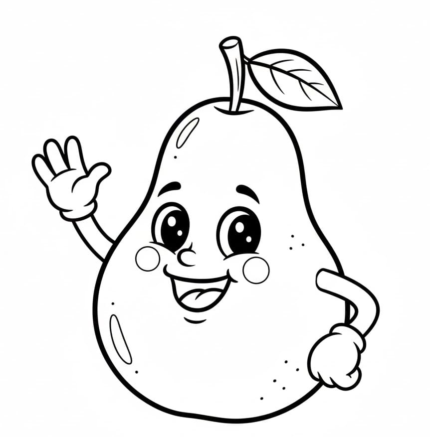 ระบายสี ลูกแพร์หวาน