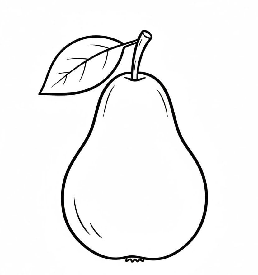 ระบายสี ลูกแพร์สำหรับเด็ก