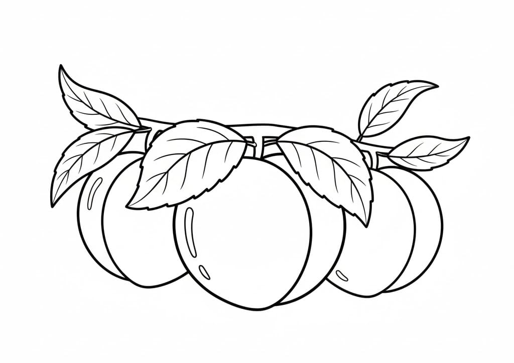 ระบายสี ลูกพีชหวาน