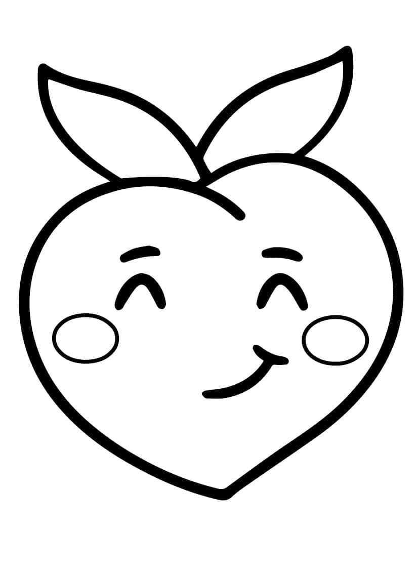 ระบายสี ลูกพีชน่ารัก