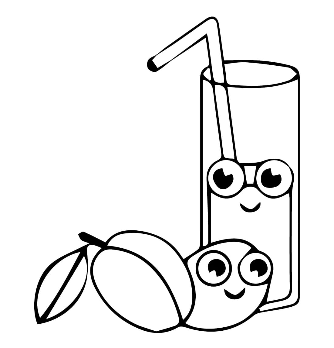 ระบายสี ลูกพลัมน่ารัก