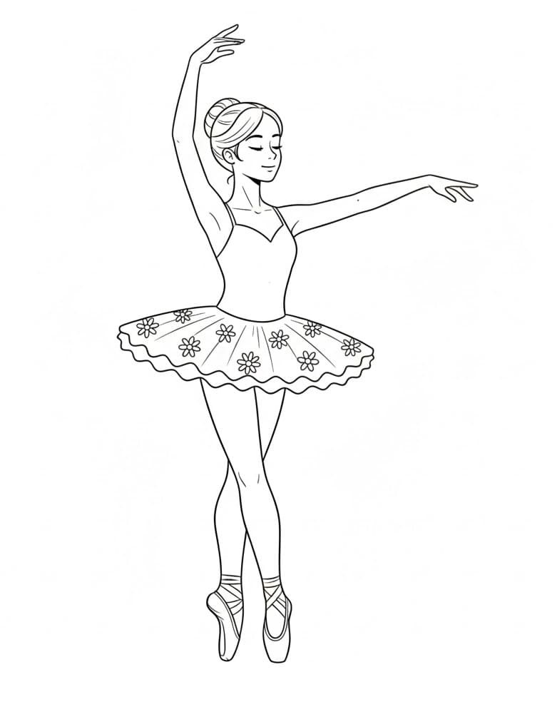 ระบายสี นักบัลเล่ต์สำหรับเด็ก