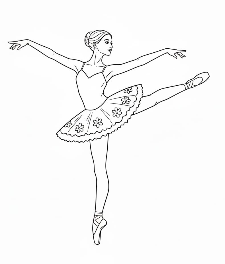 ระบายสี นักบัลเลต์สาวสวย