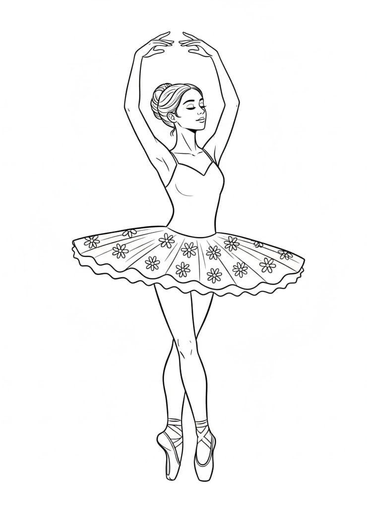 ระบายสี นักบัลเลต์ที่น่ารักมาก