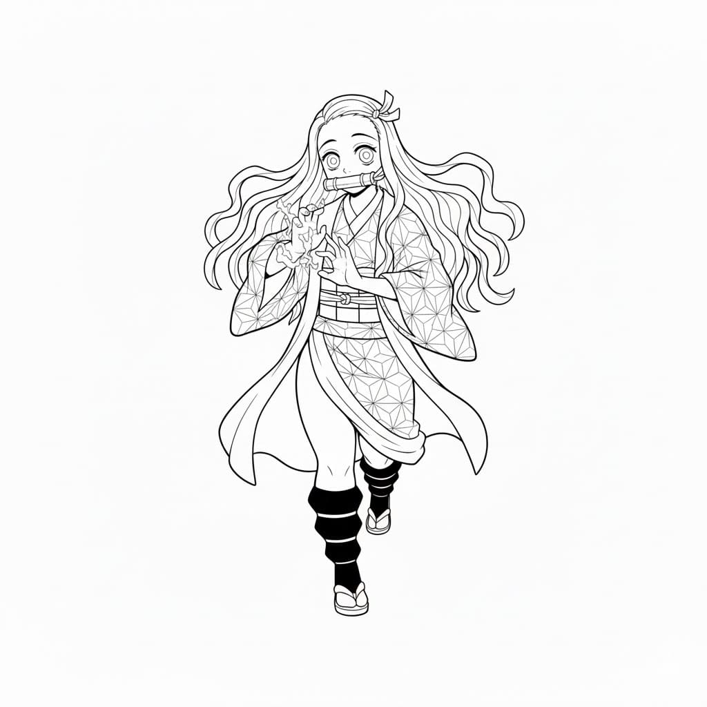 ระบายสี เนซึโกะคามาโดะความแข็งแกร่ง