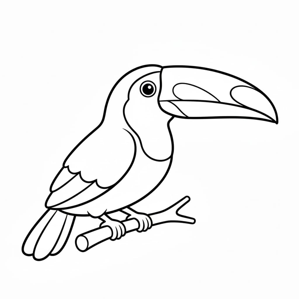 ระบายสี นกทูแคน