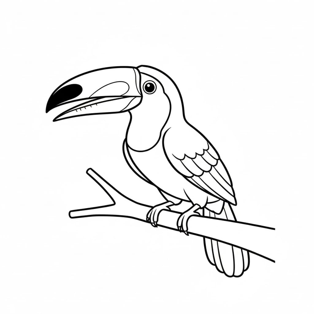 ระบายสี นกทูแคนร้องเพลง