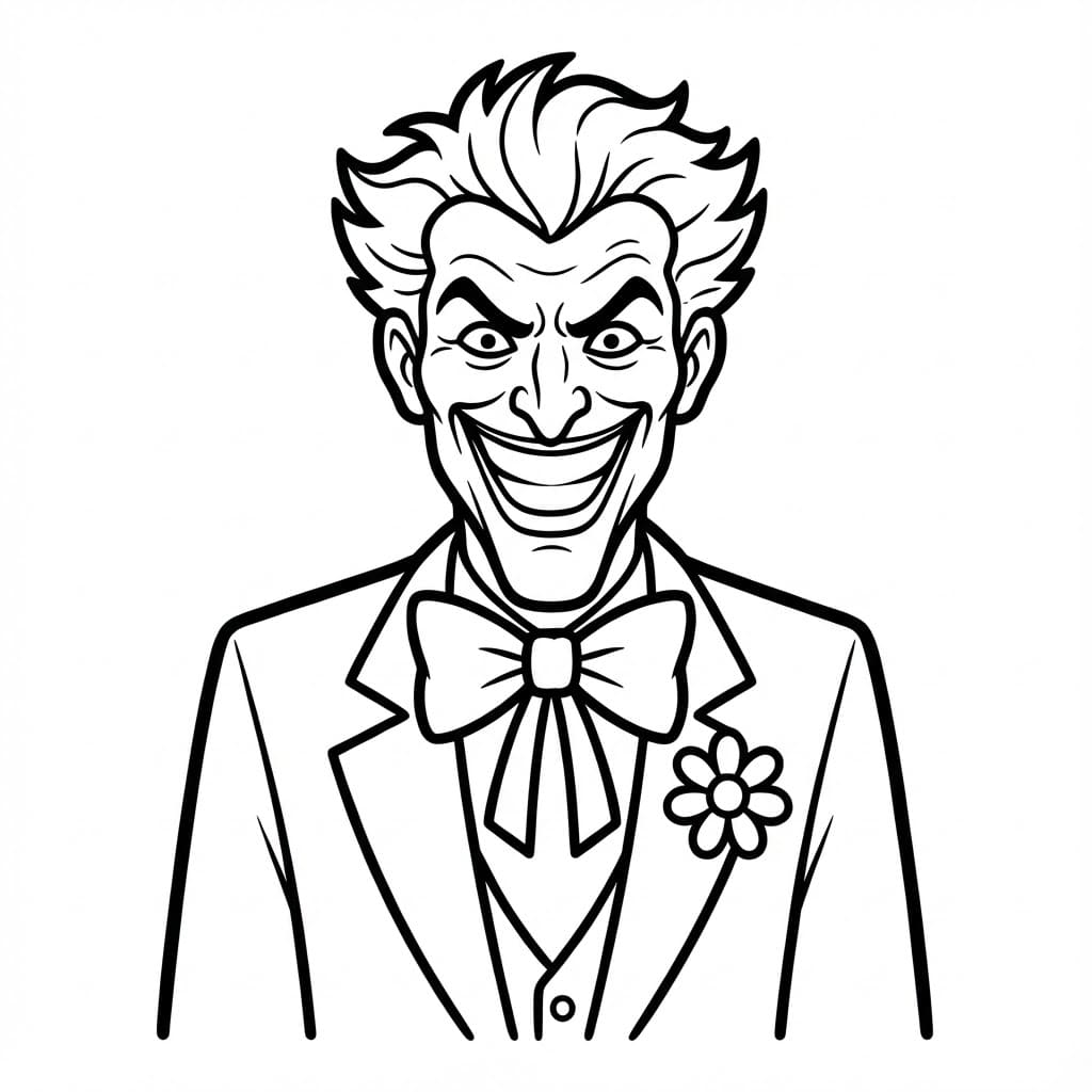 ระบายสี ภาพพิมพ์โจ๊กเกอร์