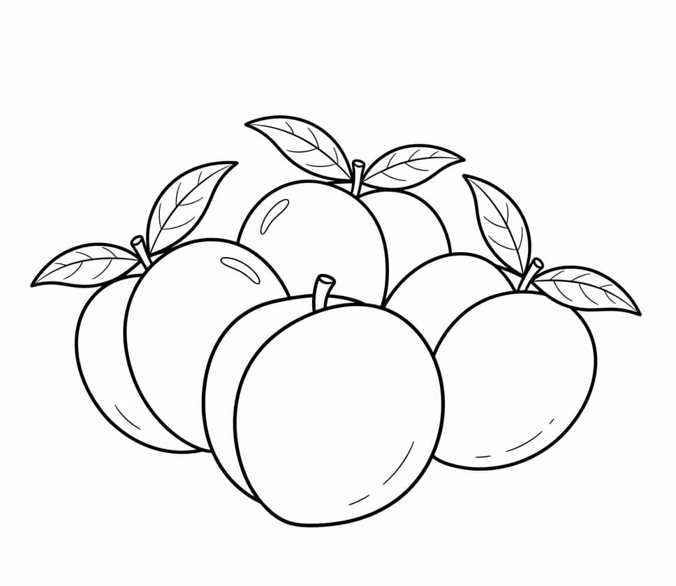 ระบายสี ภาพพิมพ์พีชฟรี