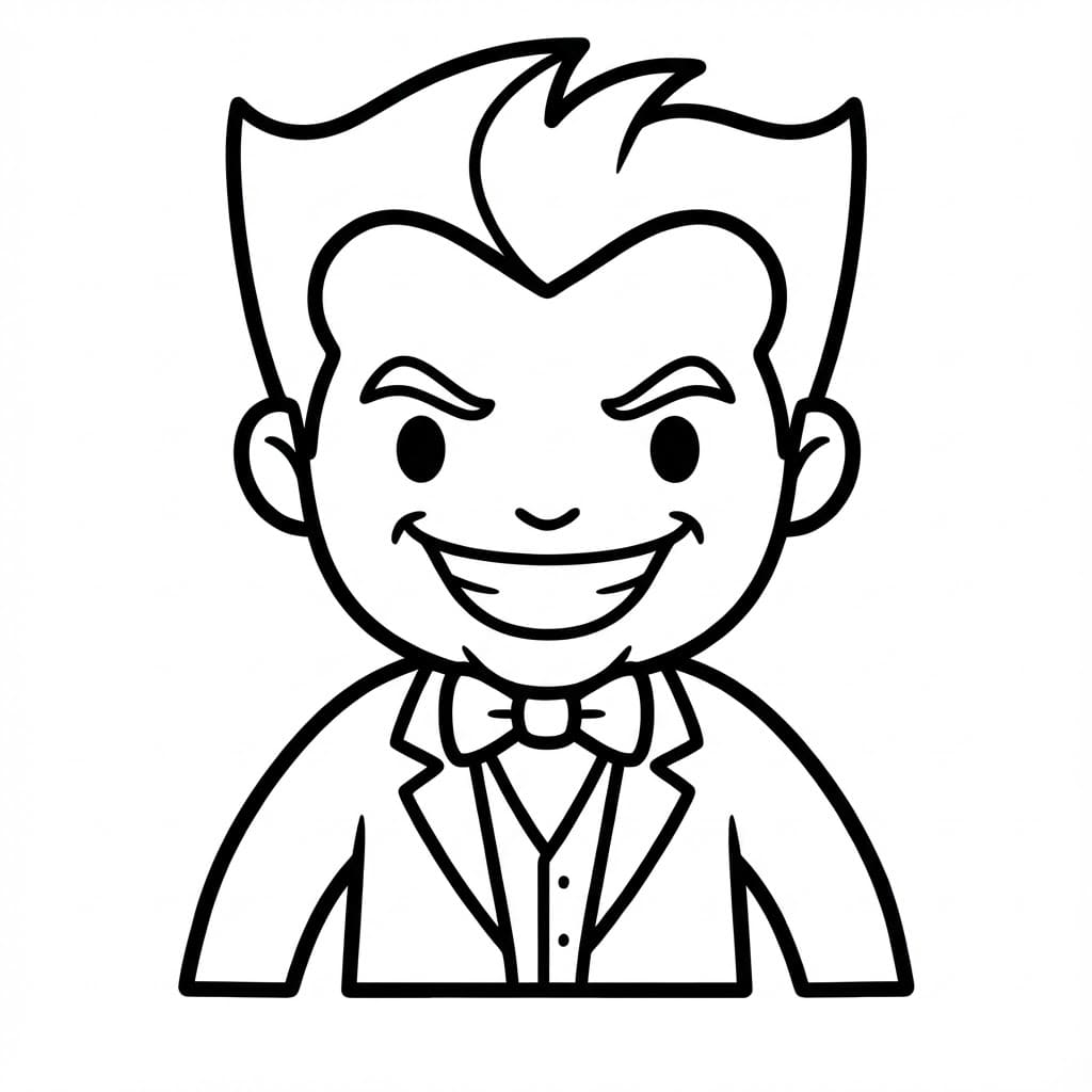 ระบายสี ภาพวาดโจ๊กเกอร์