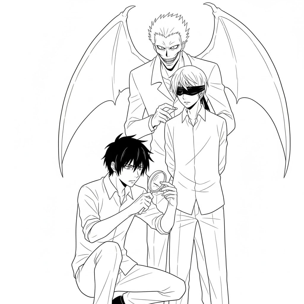 ระบายสี พิมพ์สมุดบันทึกมรณะฟรี