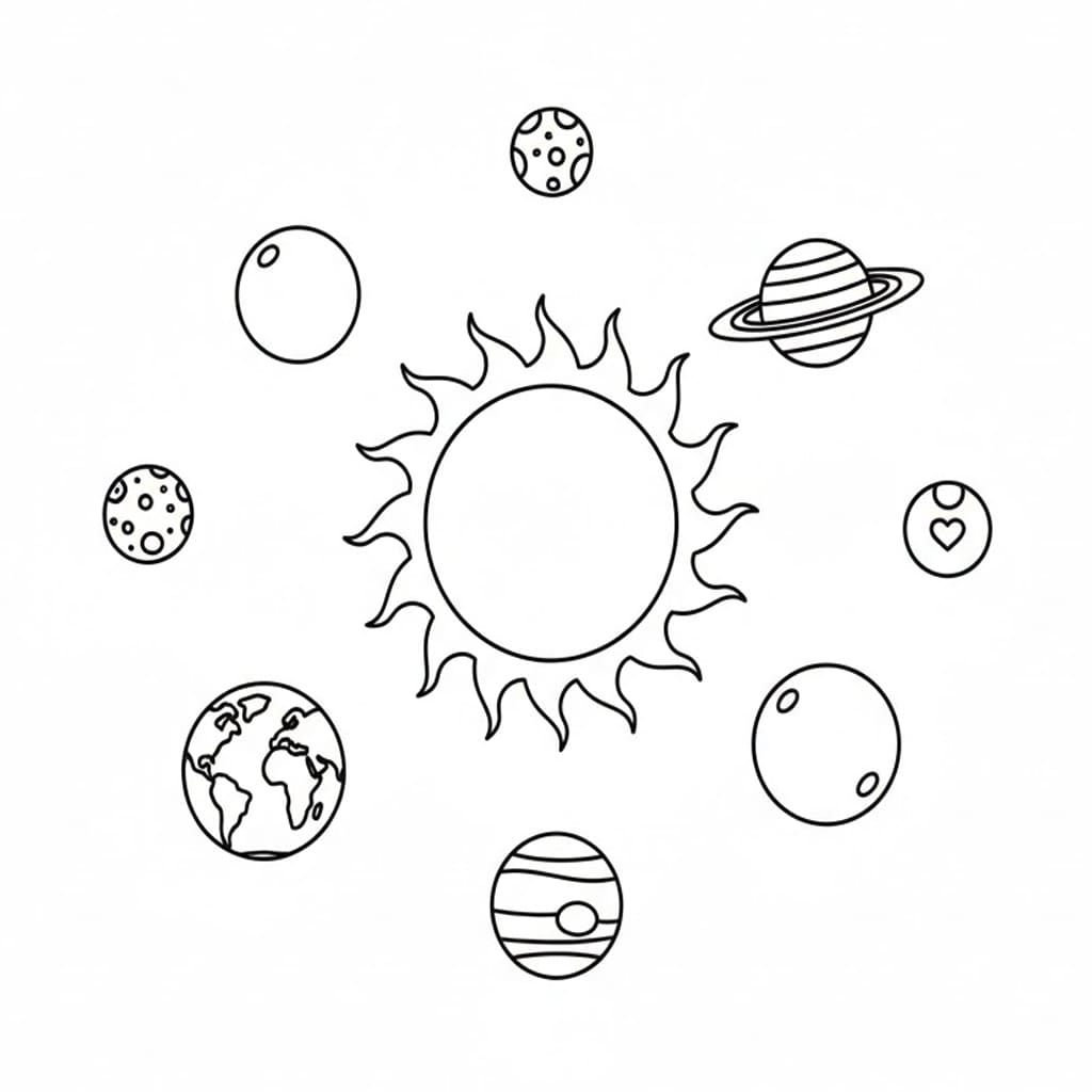 ระบายสี ระบบสุริยะ