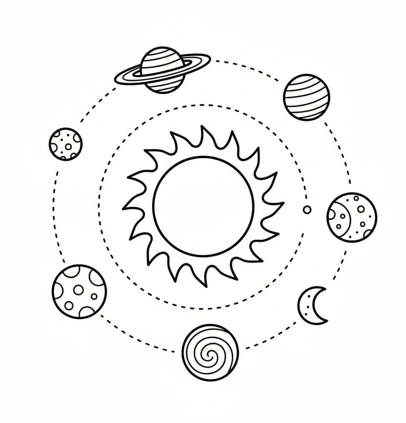 ระบายสี ระบบสุริยะเยี่ยมมาก