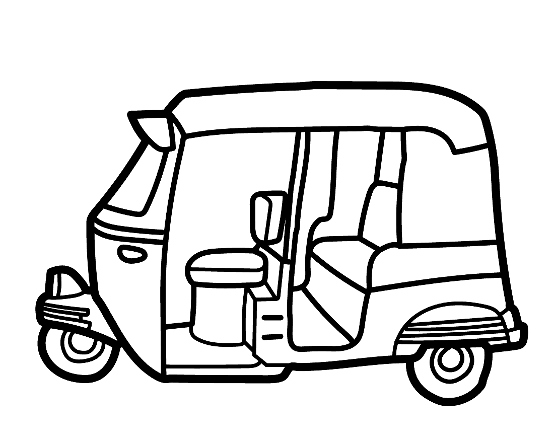 ระบายสี รถตุ๊กตุ๊กฟรี