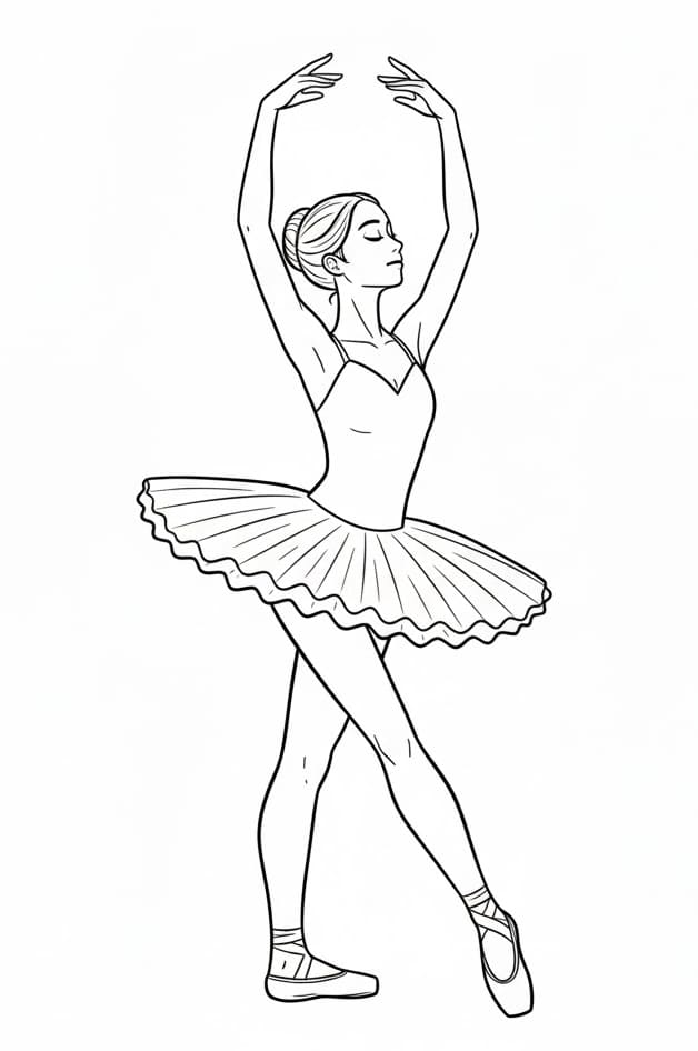 ระบายสี สาวน้อยนักบัลเล่ต์น่ารัก