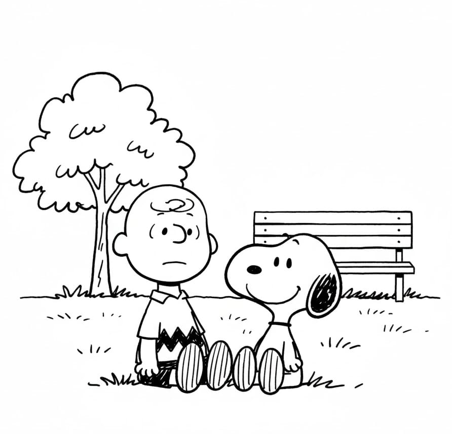 ระบายสี สนูปี้กับชาร์ลี