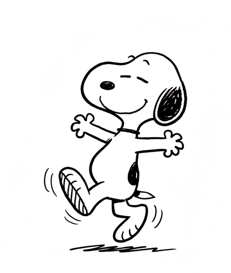 ระบายสี สนูปี้เต้น