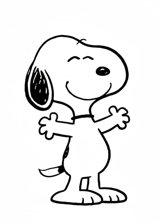 ระบายสี สนูปี้ยิ้ม