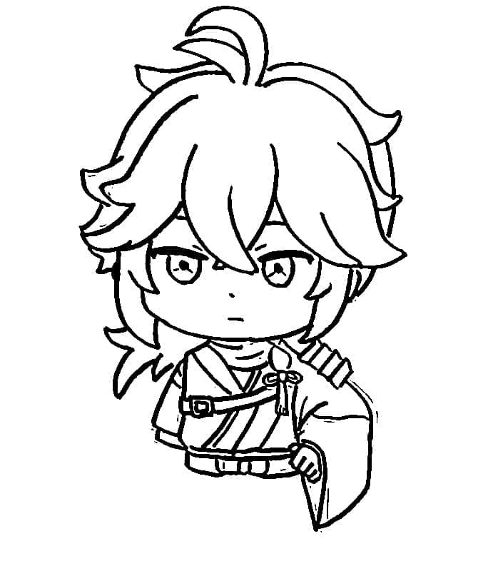 ระบายสี ตัวเลขคือ เก็นชินอิมแพกต์