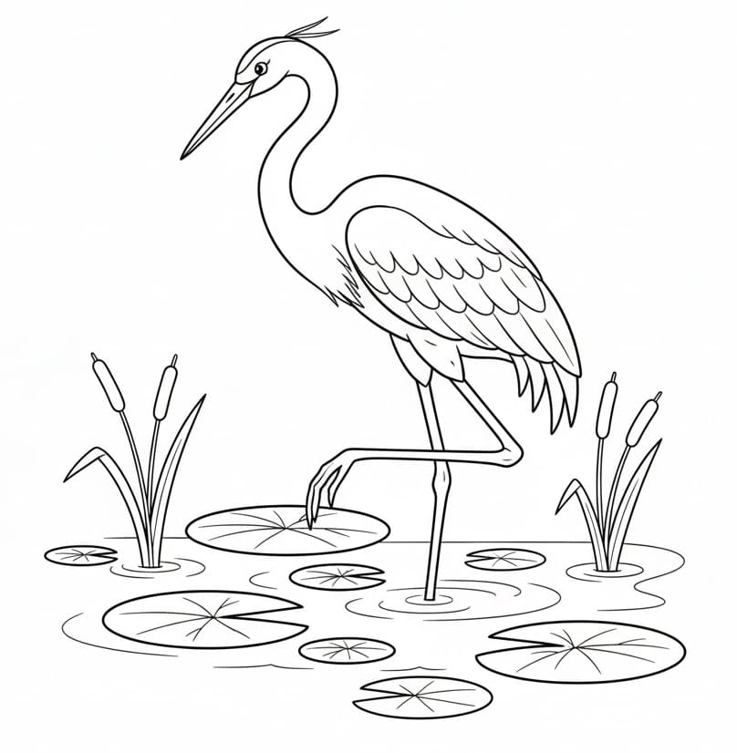 ระบายสี ทางเดินนกกระสา