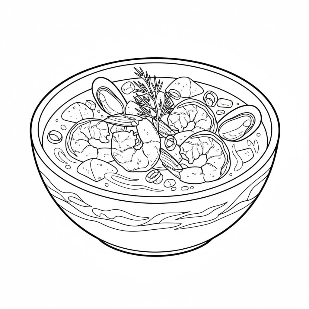 ระบายสี ต้มยำกุ้งน้ำใส