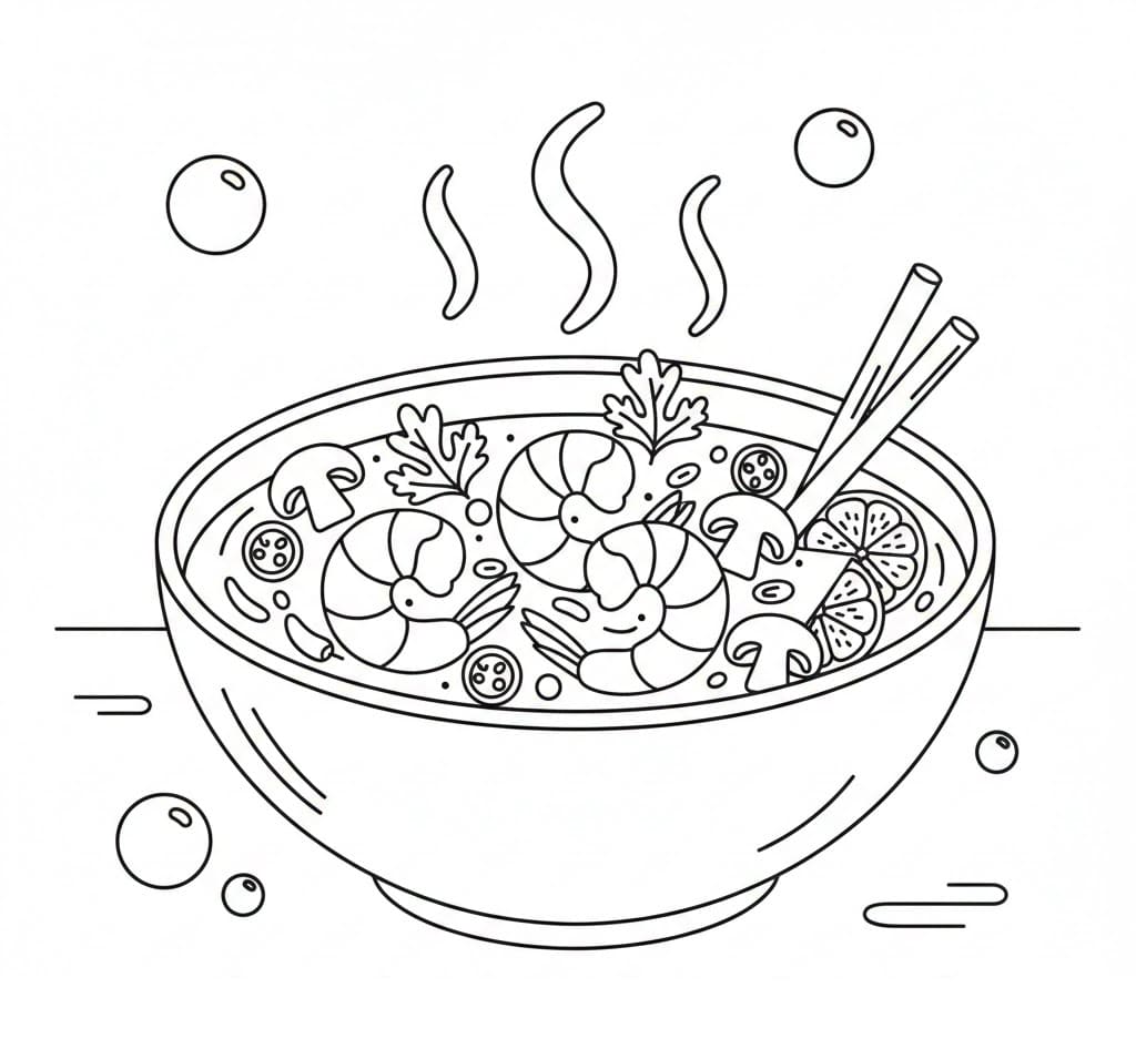 ระบายสี ต้มยำกุ้งสบายตา