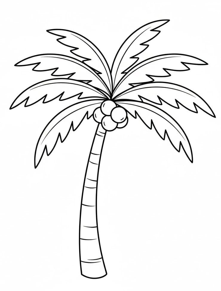 ระบายสี ต้นปาล์มที่น่าทึ่ง