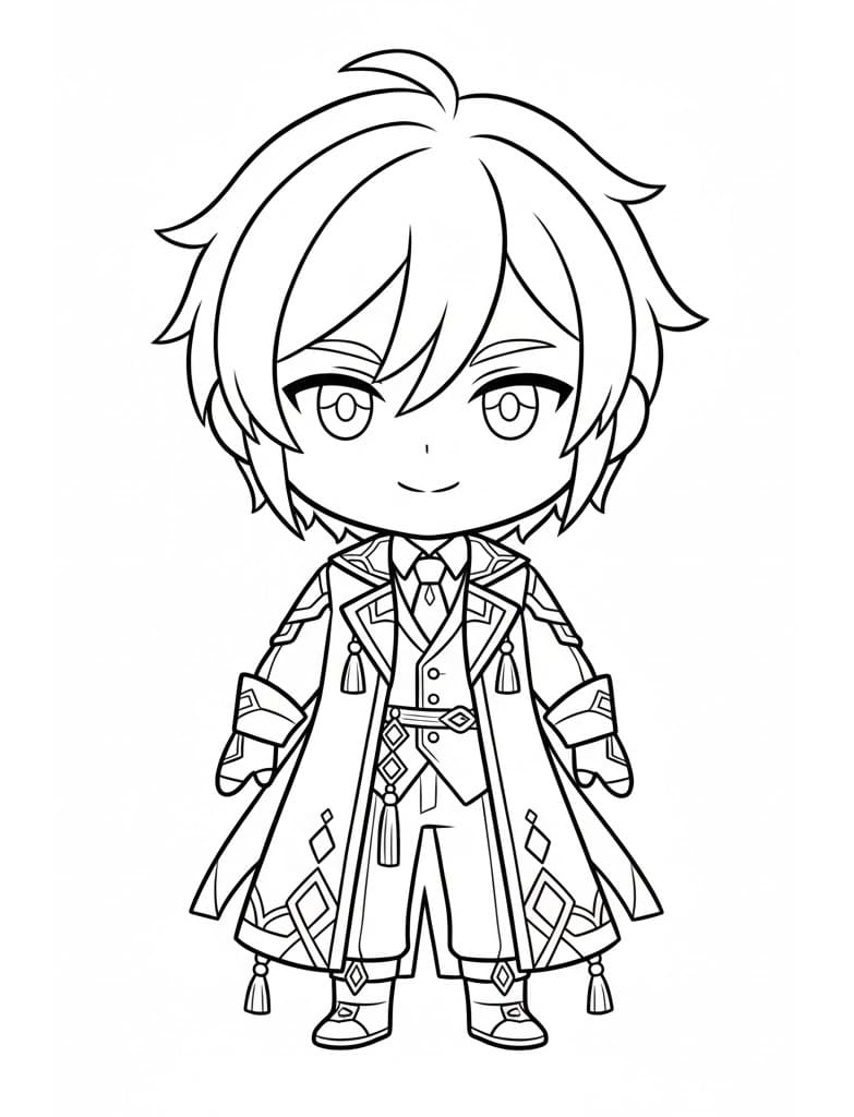 ระบายสี อัลเบโด จิบิ เก็นชินอิมแพ็ค