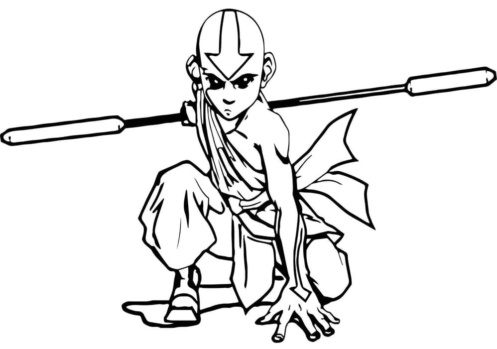 ระบายสี อัง นักบินลมคนสุดท้าย